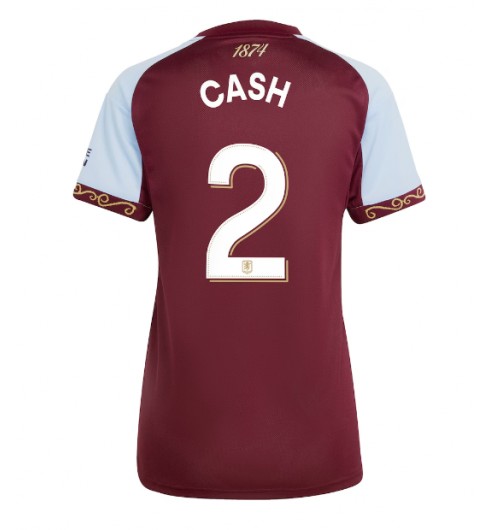 Aston Villa Matty Cash #2 Domácí Dres pro Dámské 2025-26 Krátký Rukáv Aston Villa Matty Cash #2 Domácí Dres pro Dámské 2025-26 Krátký Rukáv